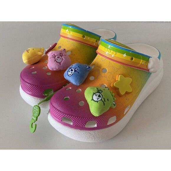 CROCS Care Bears Collaboration Crush Clog Light On 210103 Men’s 5 Women’s 7 NEW - Picture 1 of 16